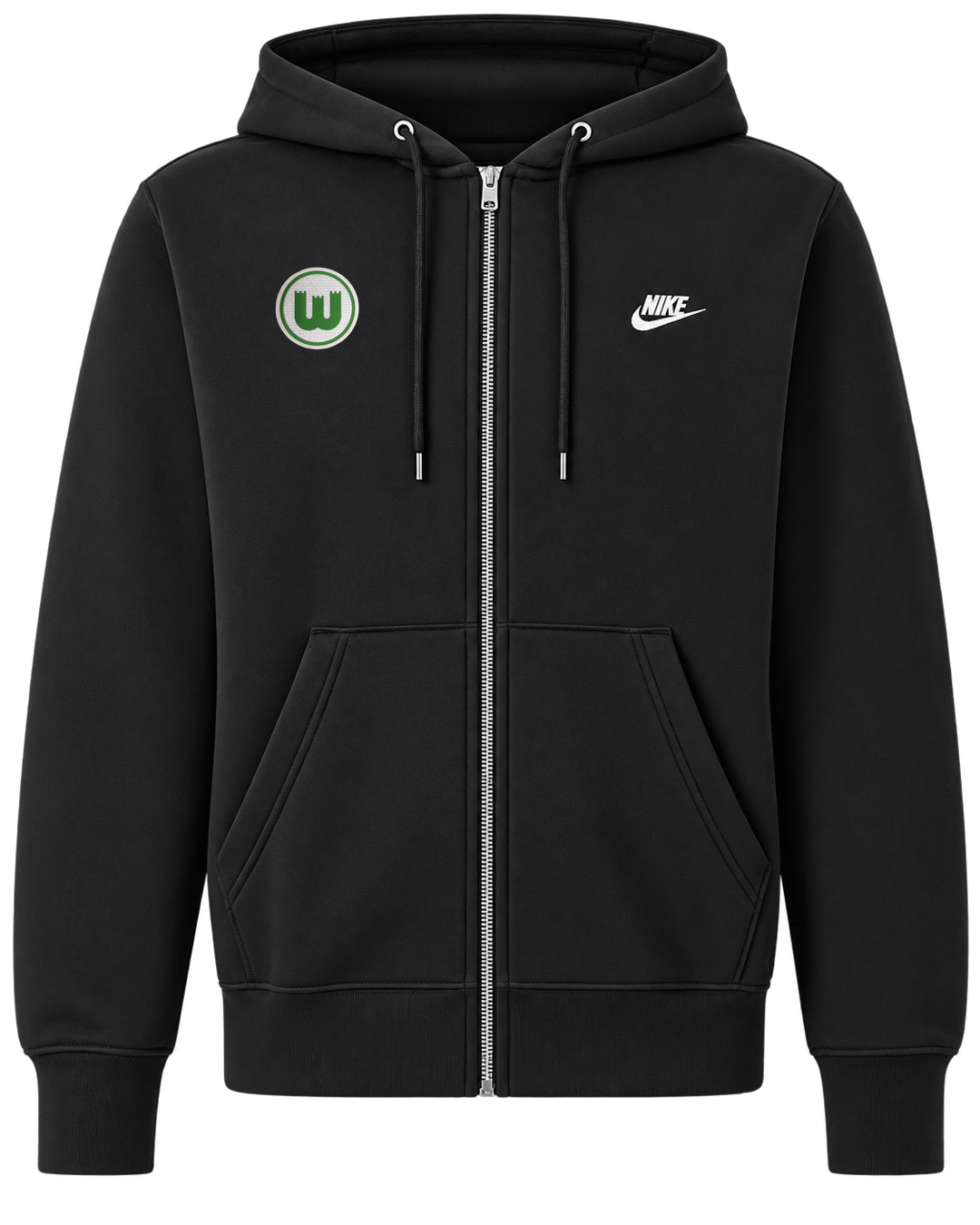 NIKE Sweatjacke schwarz