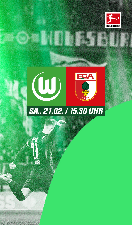 Banner zum Spiel am Samstag, 21.02., um 15:30 Uhr. Maximilian Arnold schießt den Ball.