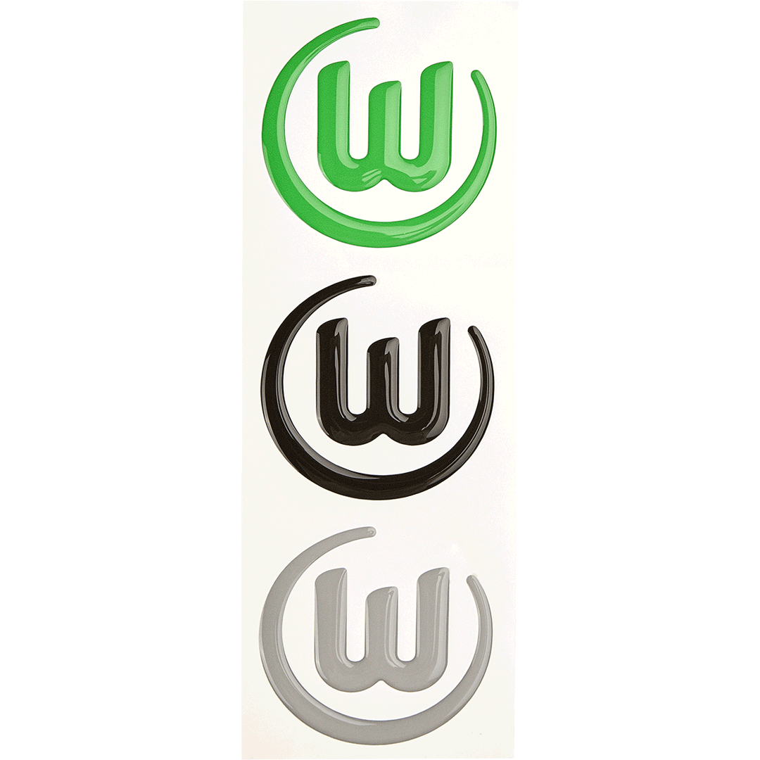Aufkleber 3D-Logo (3er-Set)