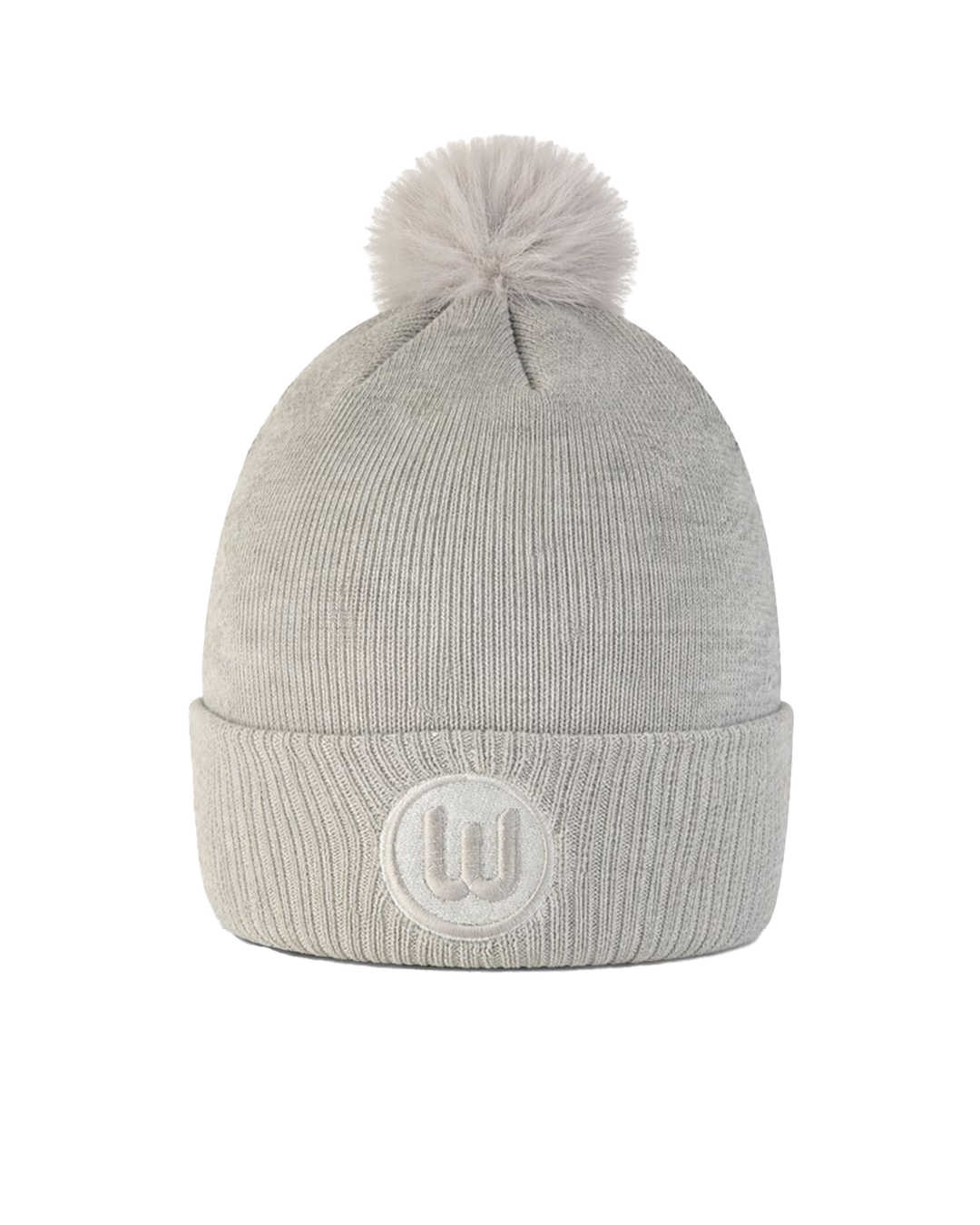 Knitted hat gray women