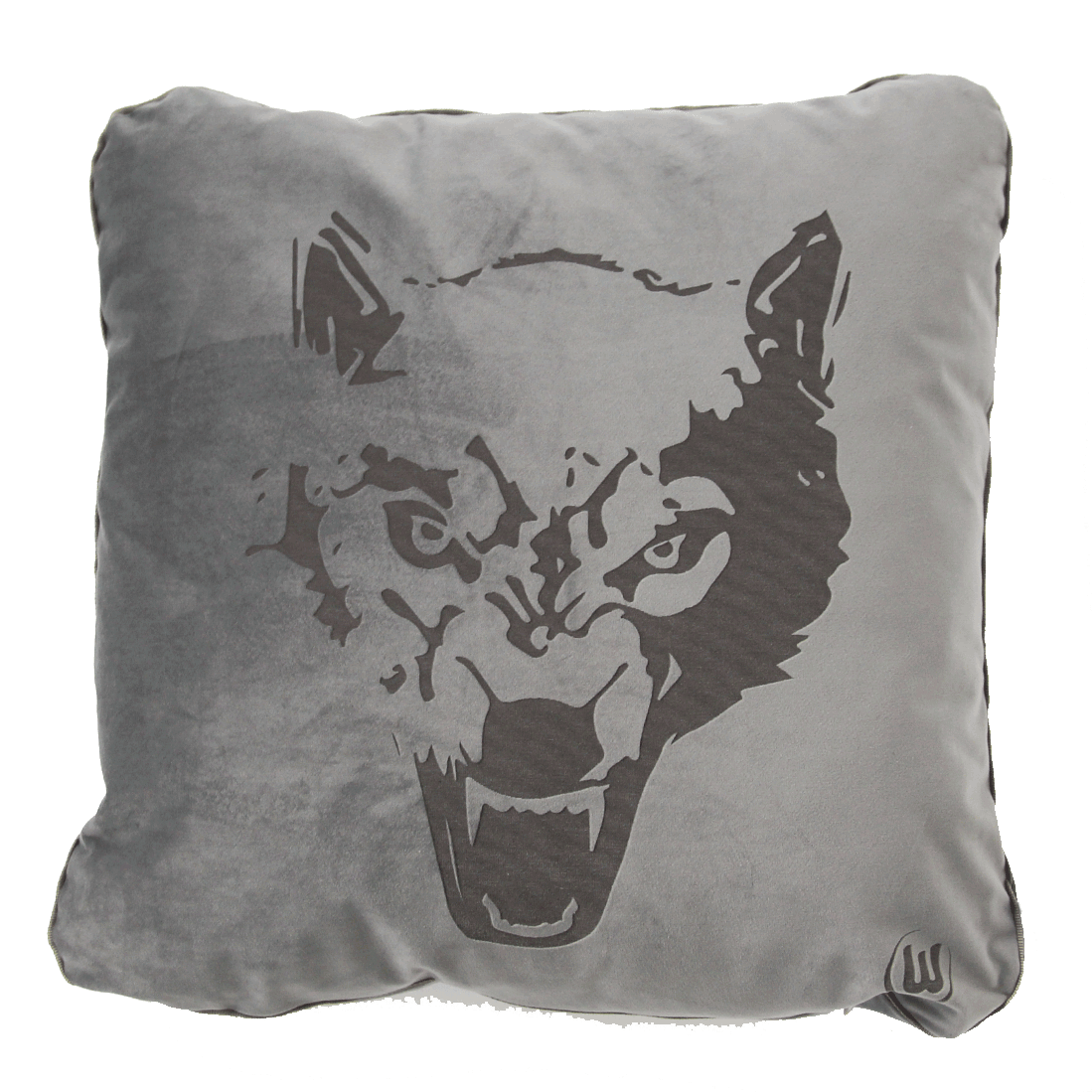 Kissen Wolf grau