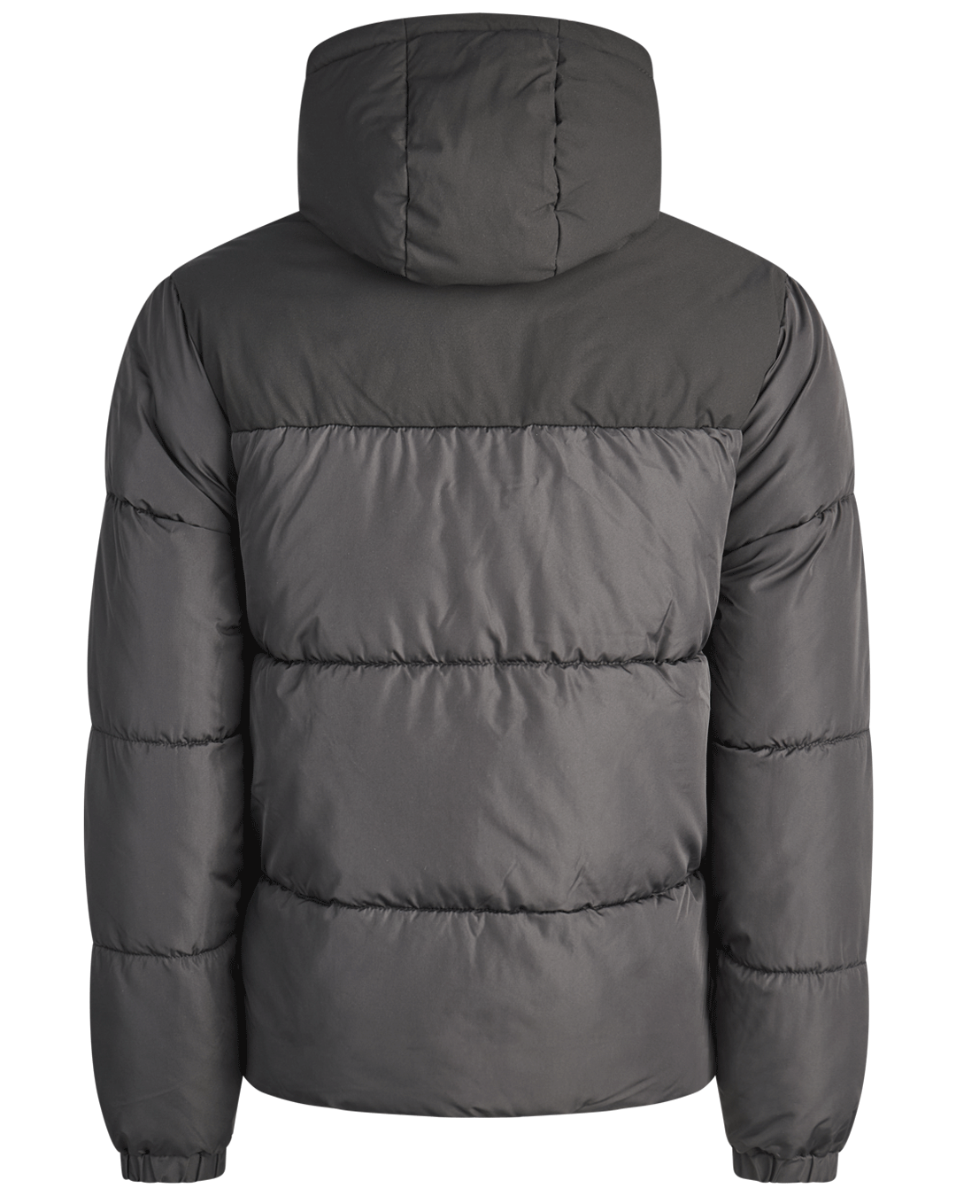 Black Quilted Jacket with Crest