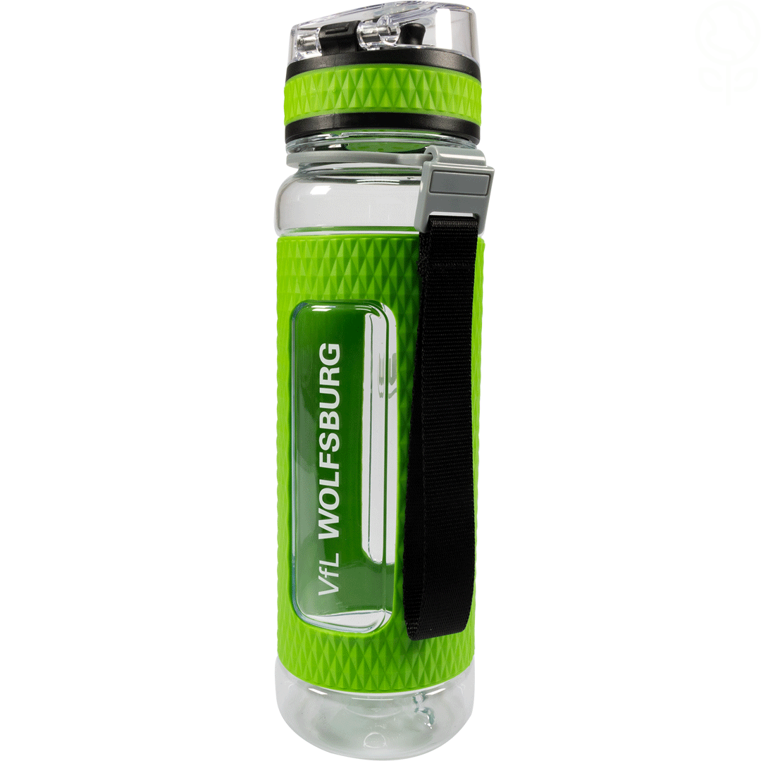 Trinkflasche grün-weiß 500 ml