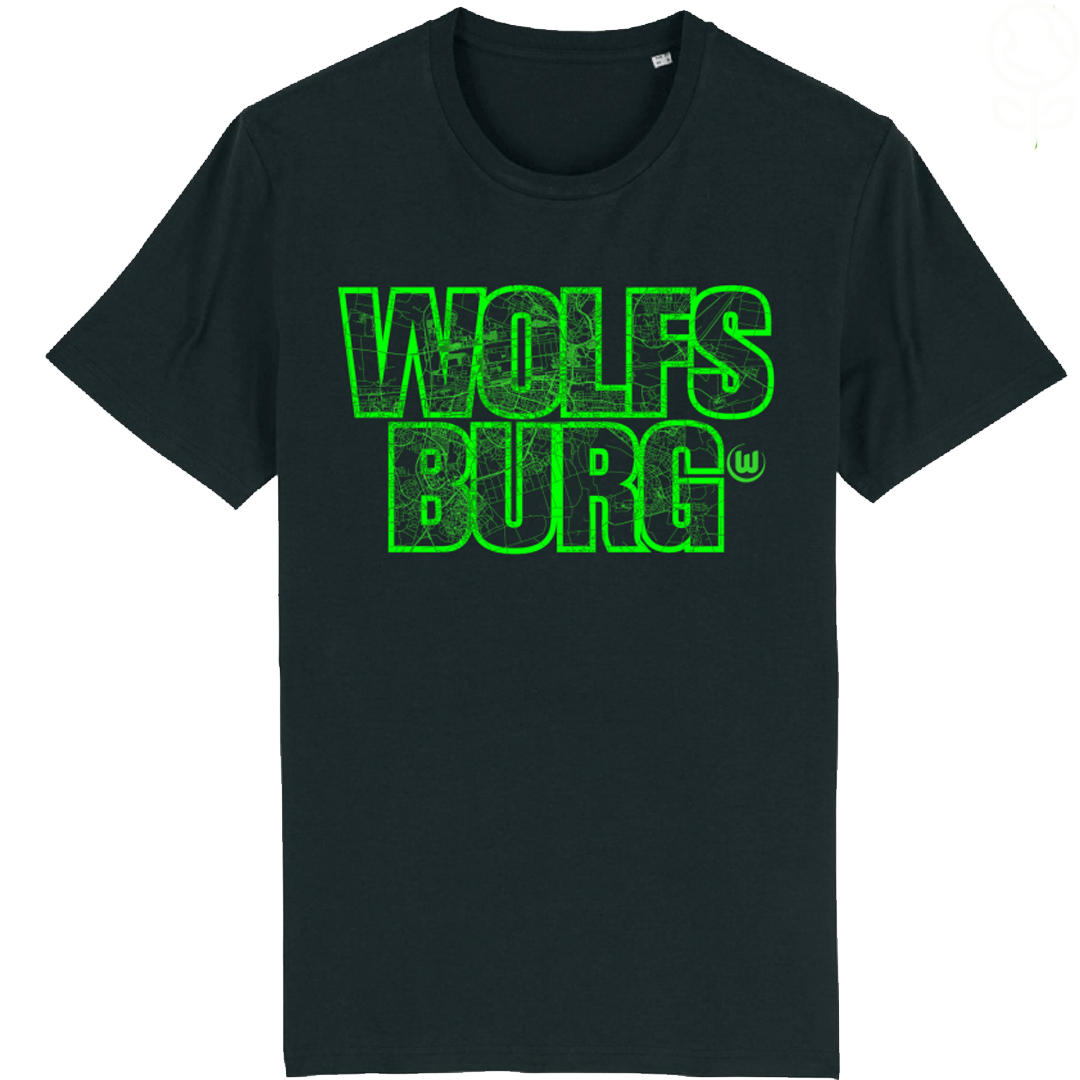 T-Shirt Wolfsburg Stadtplan