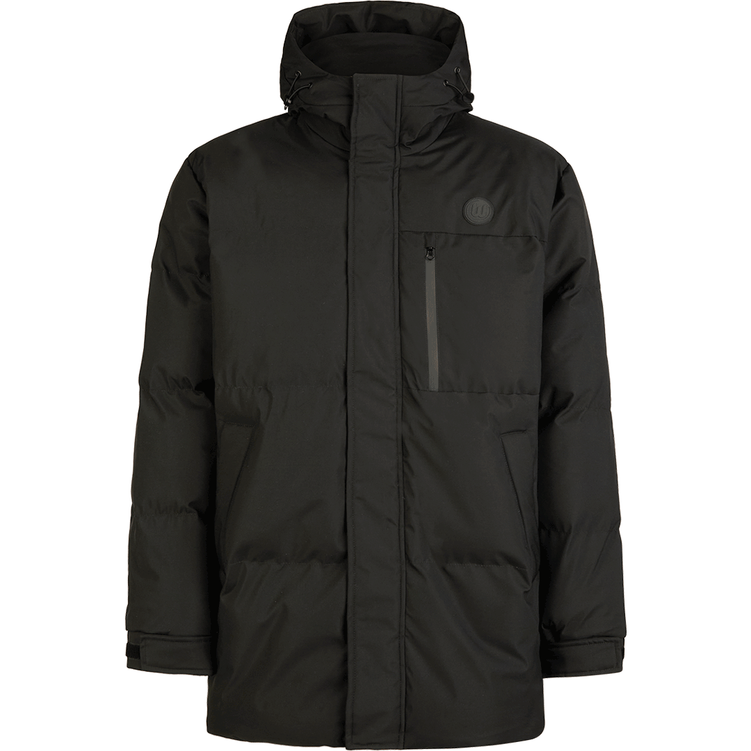 Winter jacket logo badge black