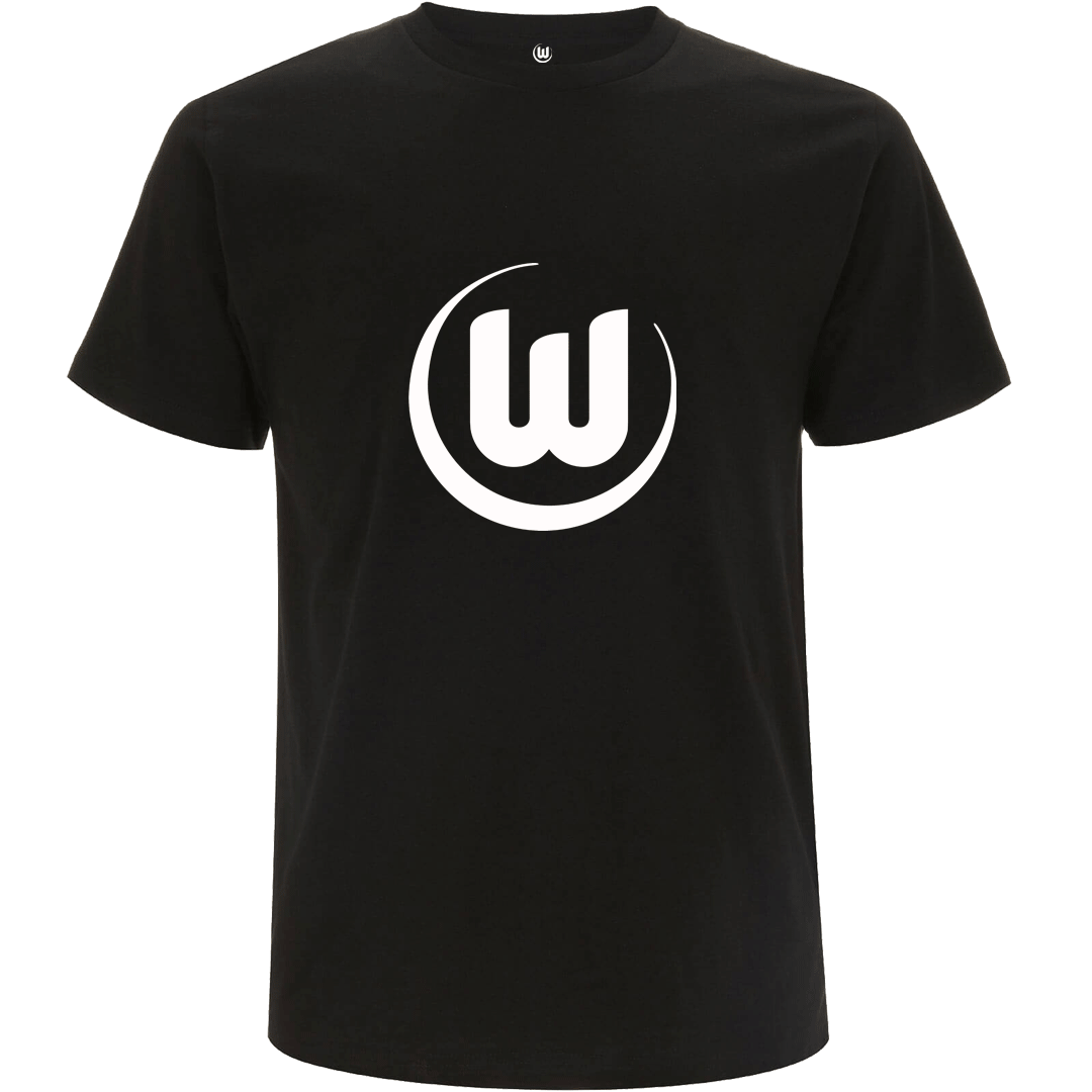 T-Shirt schwarz mit Logo weiß T-Shirt schwarz mit Logo weiß