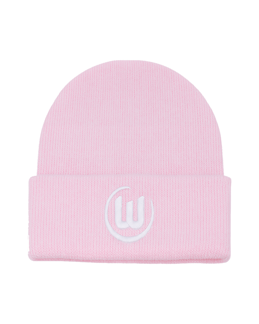 Knitted hat logo pink