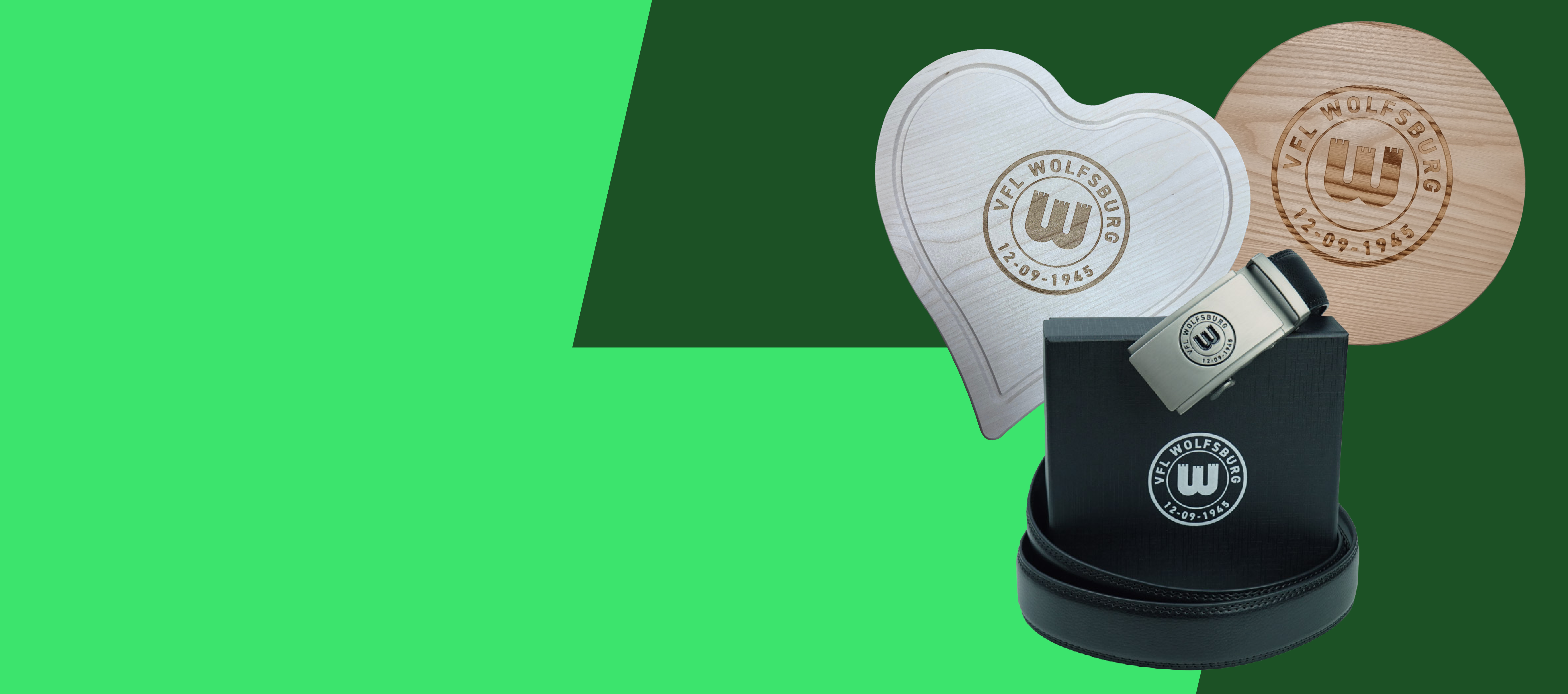 Neuheiten zum Jubiläum: Ledergürtel, rundes Jubiläums-Brettchen und Herz-Brettchen