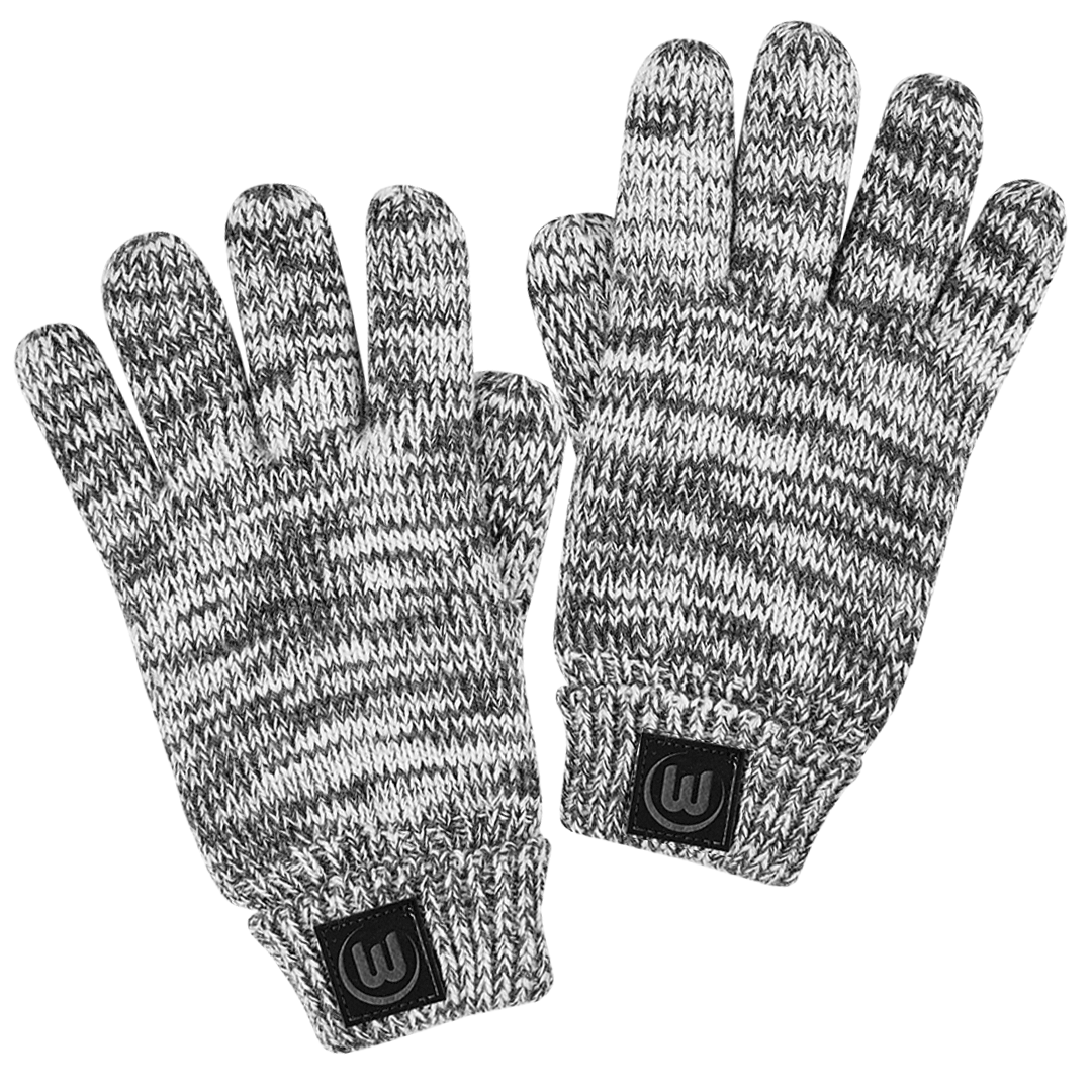 Strickhandschuhe VfL grau meliert Strickhandschuhe VfL grau meliert