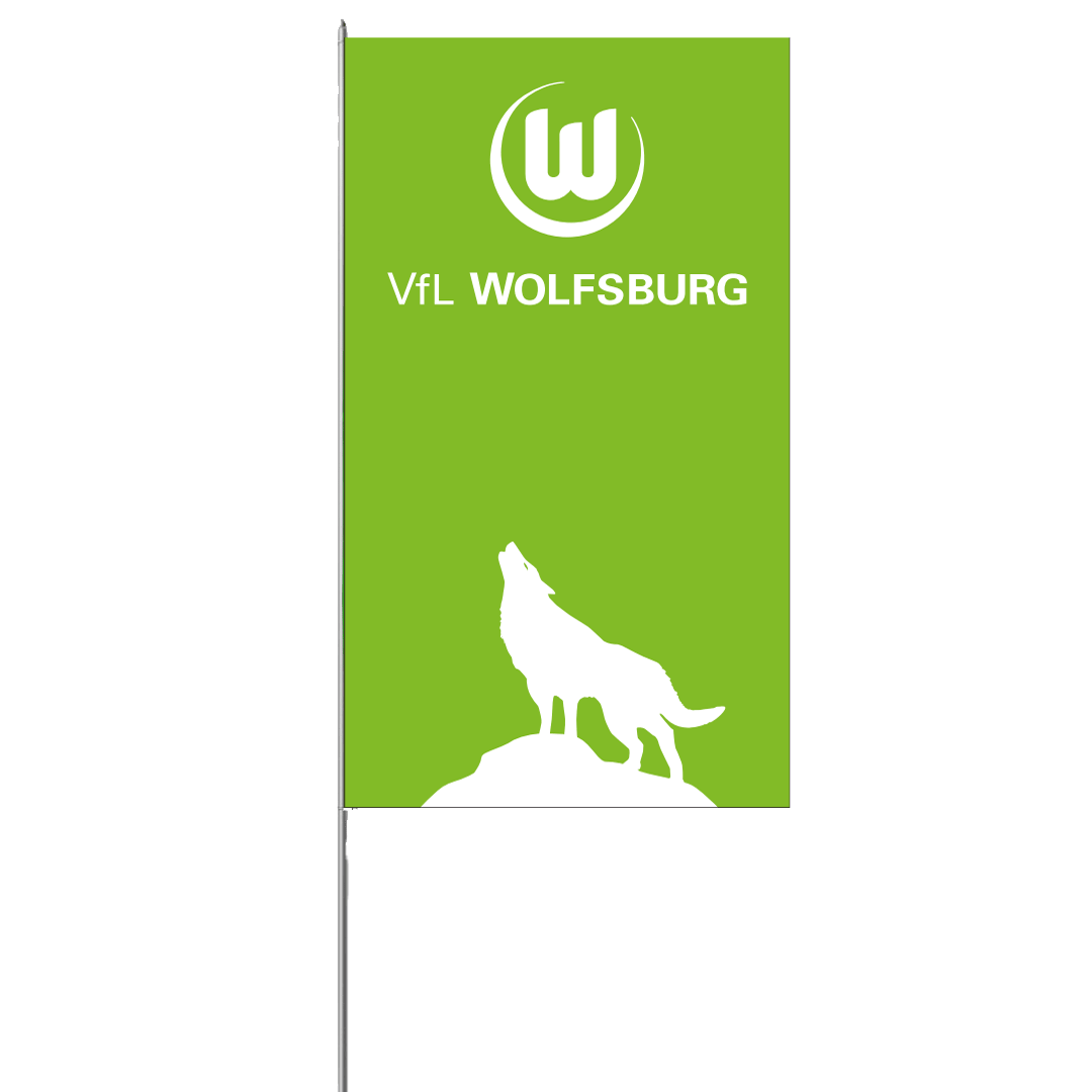 Hoist flag wolf 175x300cm