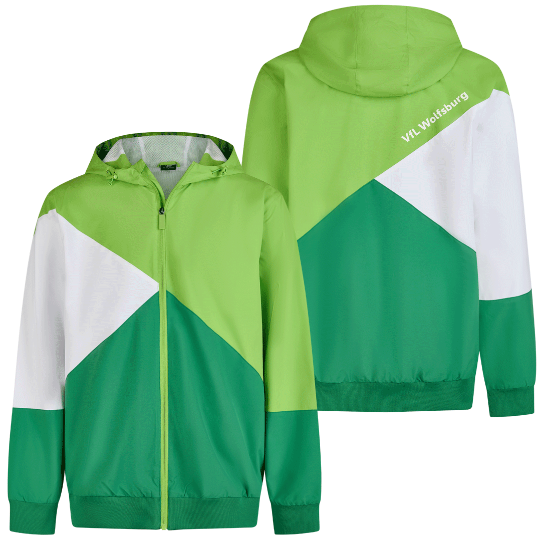 Windbreaker grün-weiß Windbreaker grün-weiß