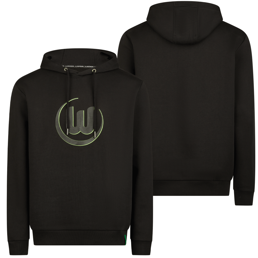Hooded sweat logo black Hooded sweat logo black