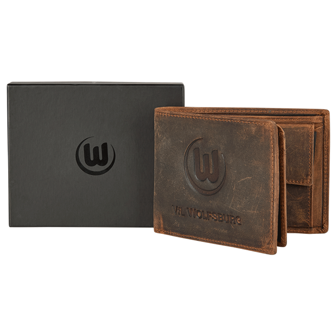 Leather wallet brown