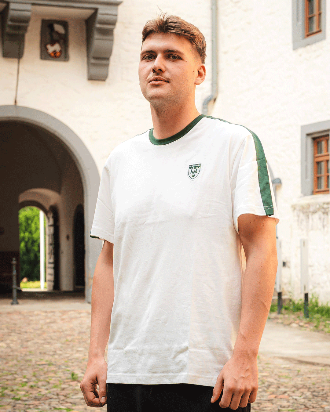 T-Shirt Retro-Wappen offwhite
