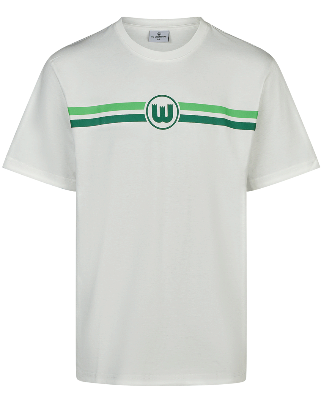 T-Shirt Wappen Streifen weiß