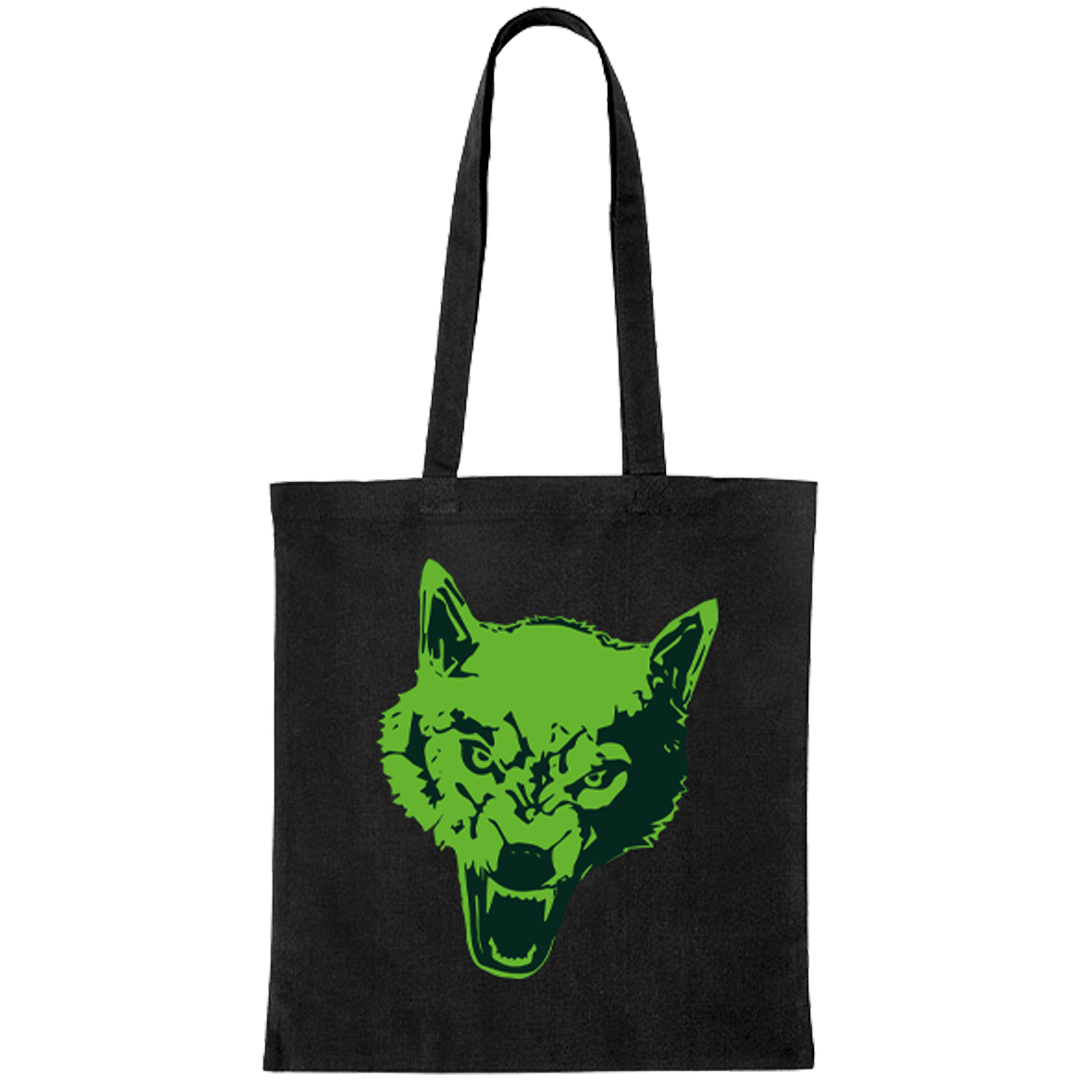 shopping bag wolf black