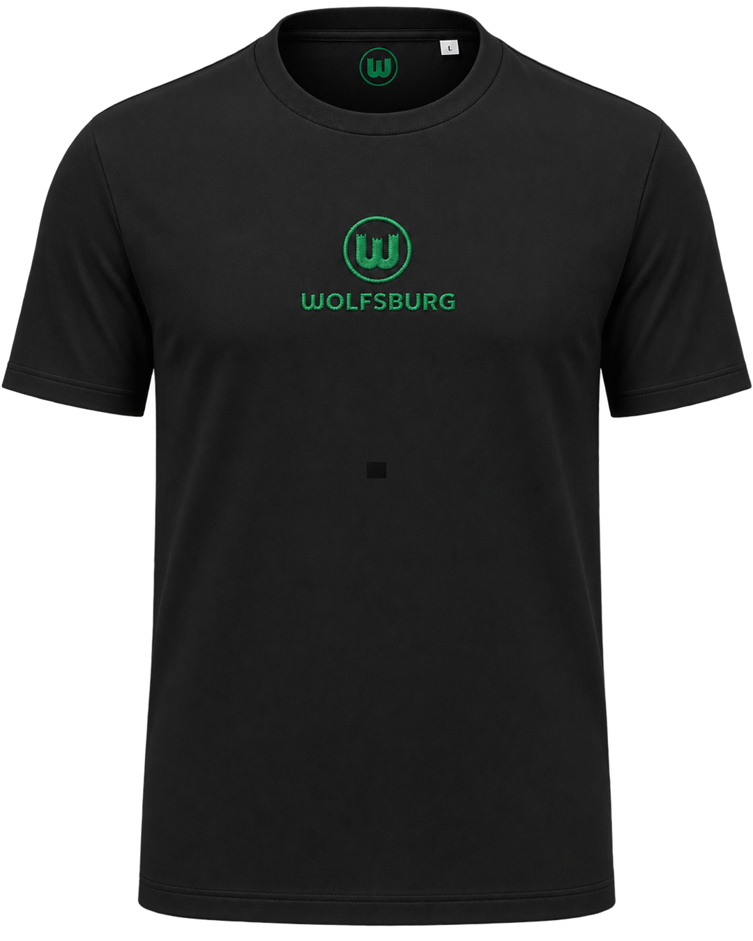 T-Shirt Wappen Wolfsburg schwarz