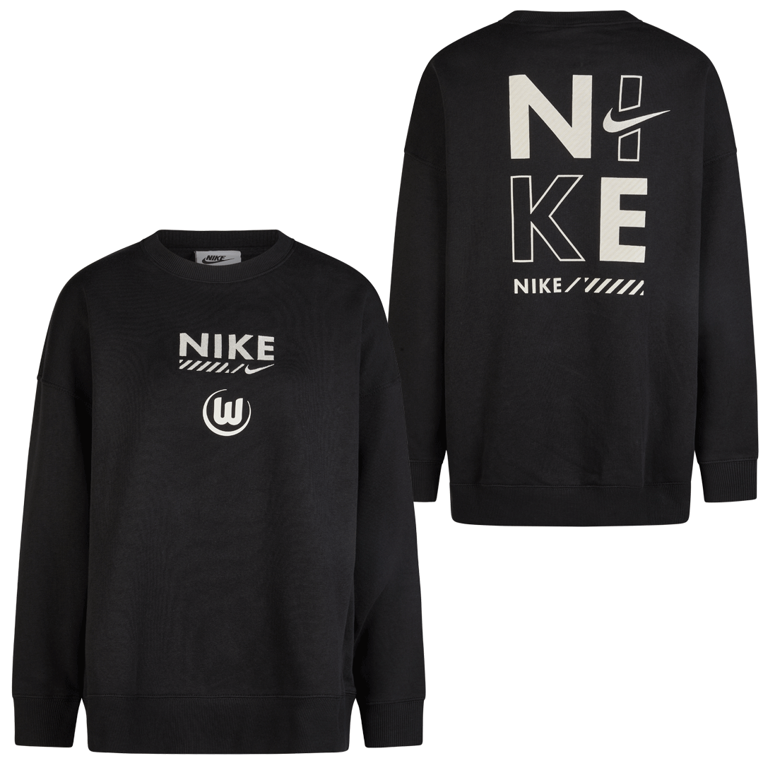 Nike sweater oversize black women