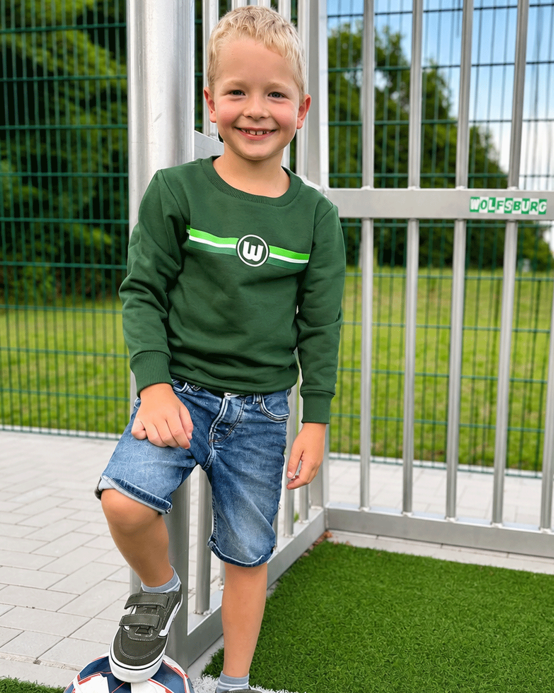Sweater Wappen Streifen Kids