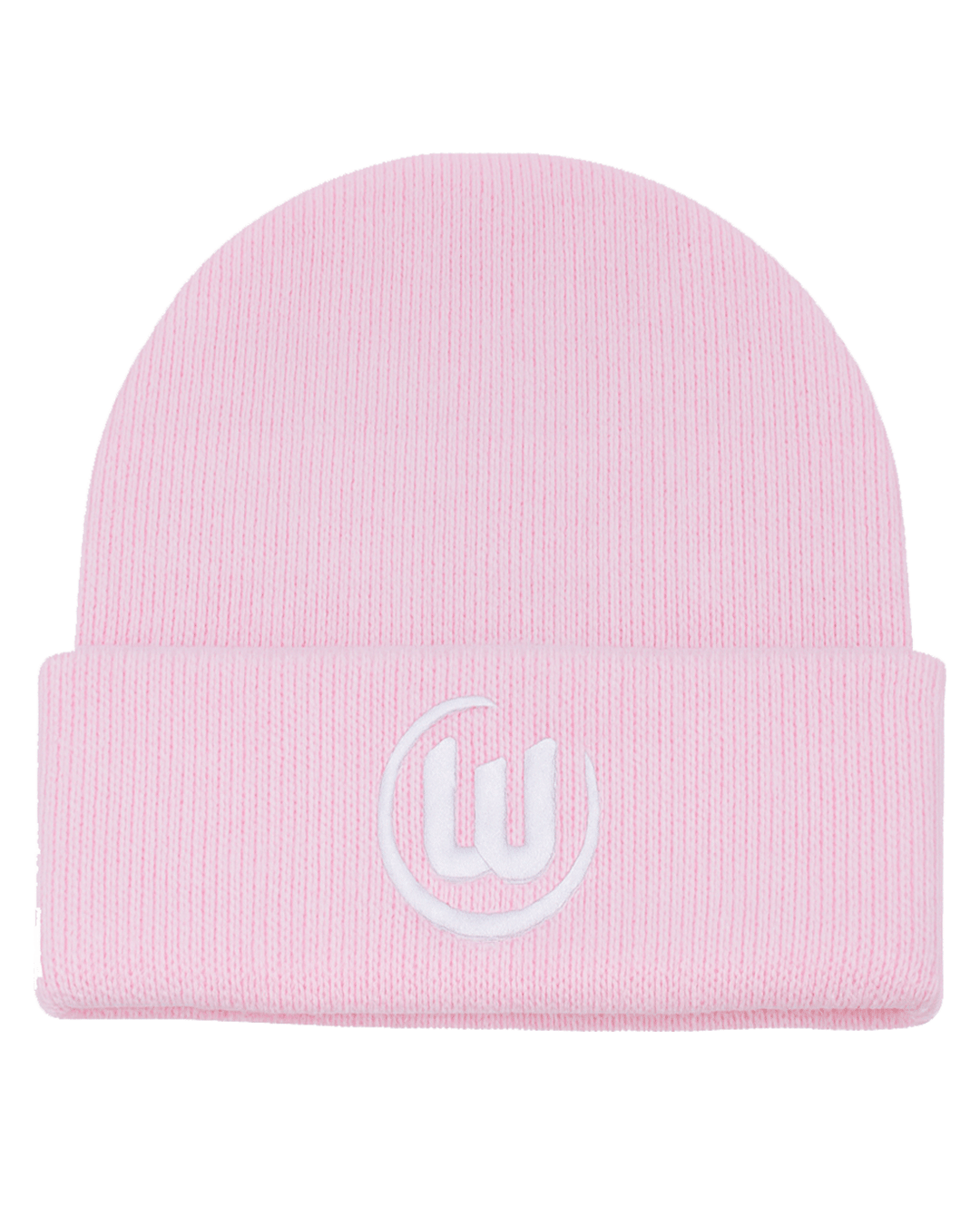 Strickmütze Logo rosa 