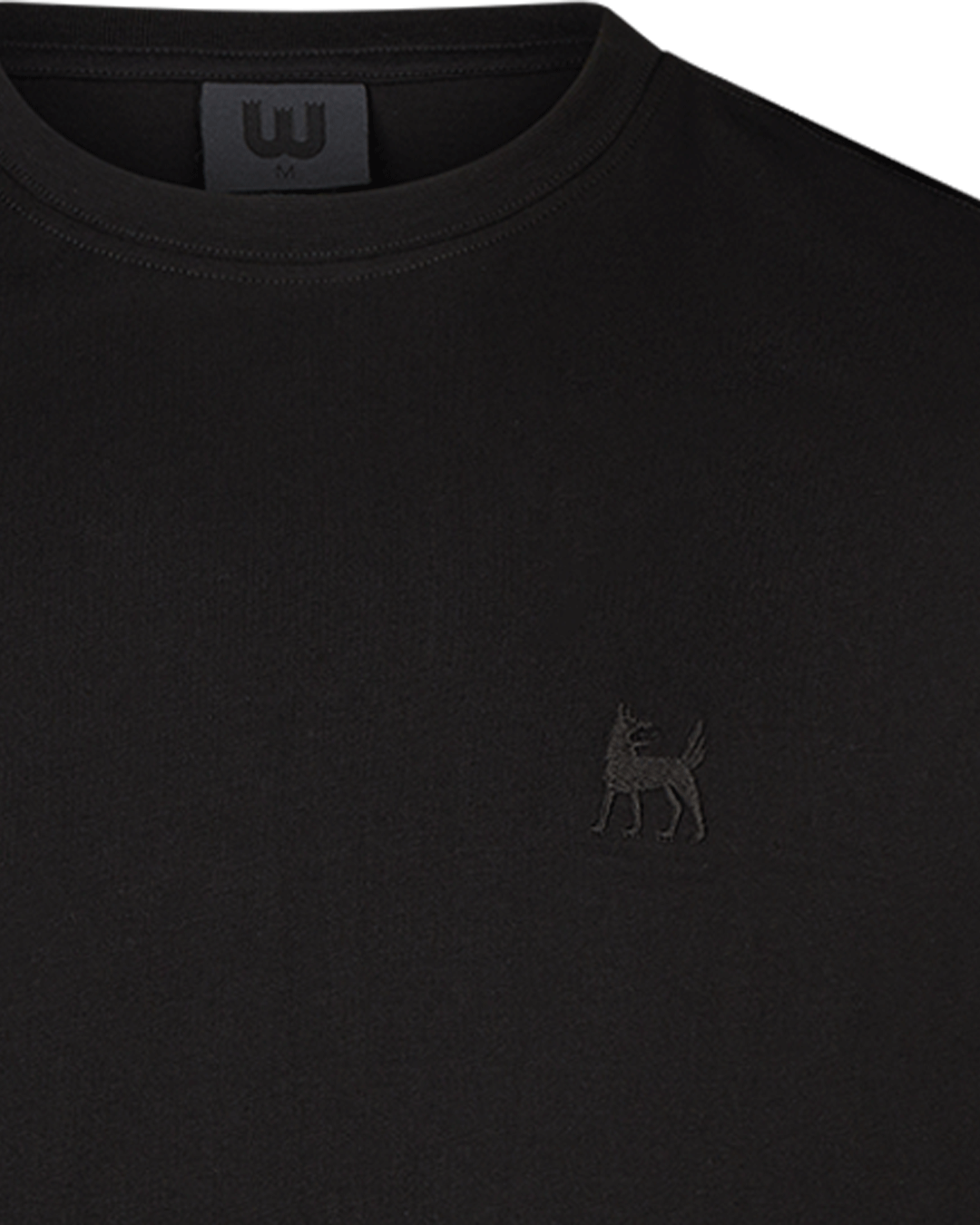 T-Shirt Wolf schwarz