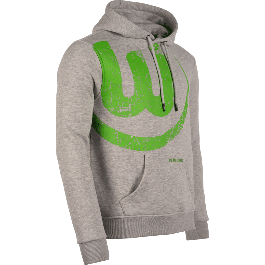 hoodie logo print grey VfL Wolfsburg - Main Image