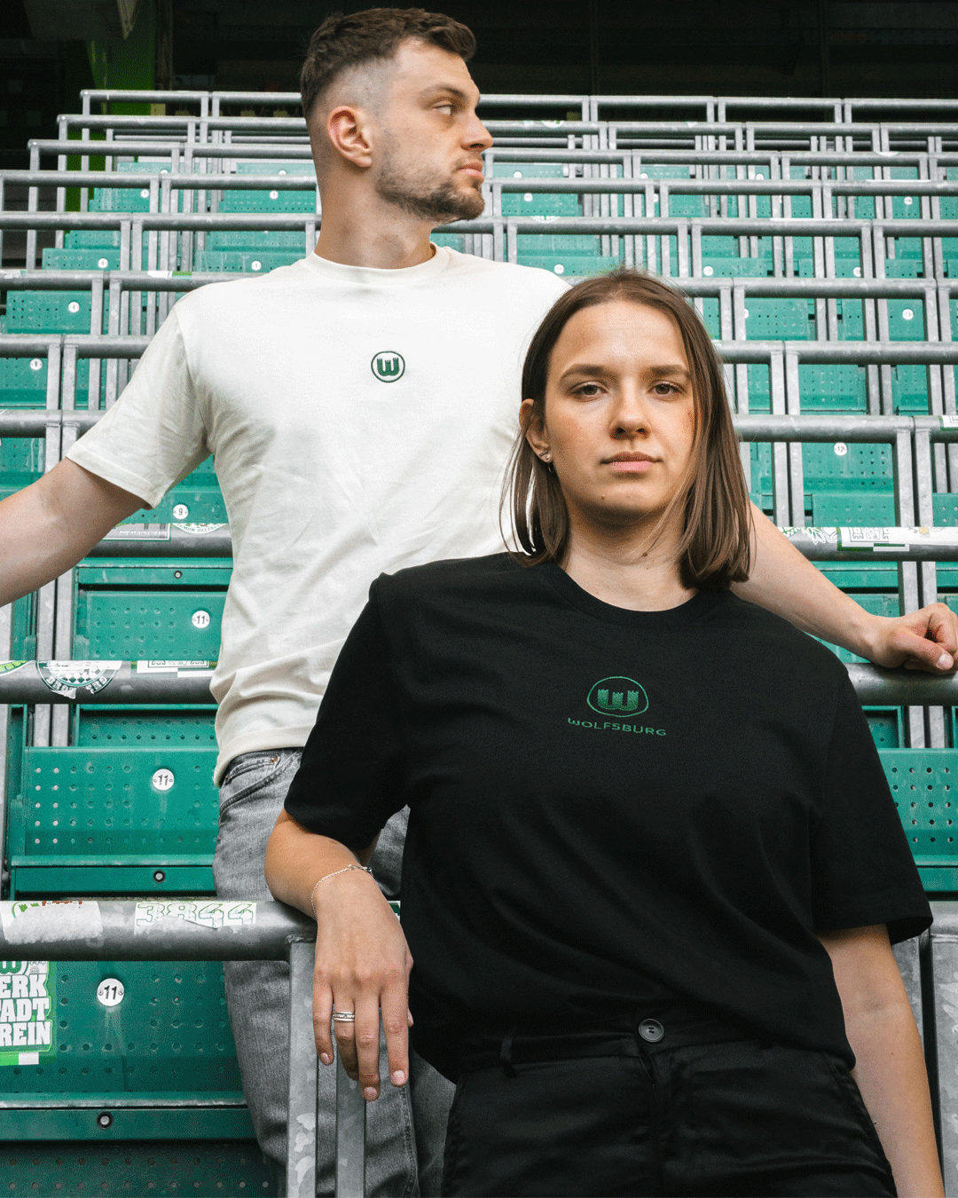 Shirt crest Wolfsburg black