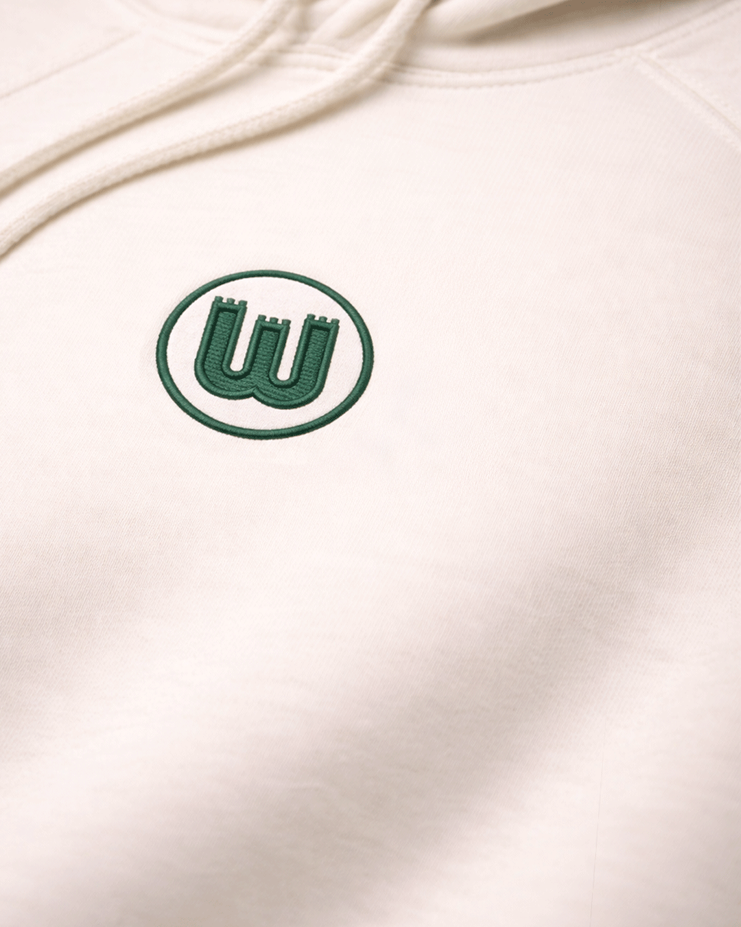 Hooded sweat crest offwhite