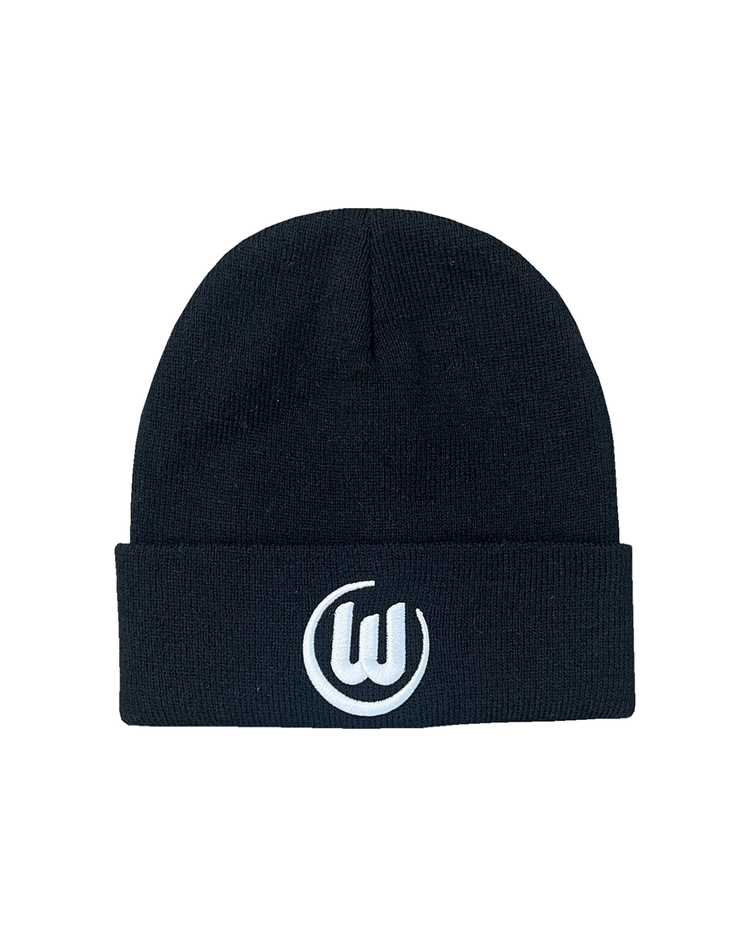 Knitted hat logo black kids