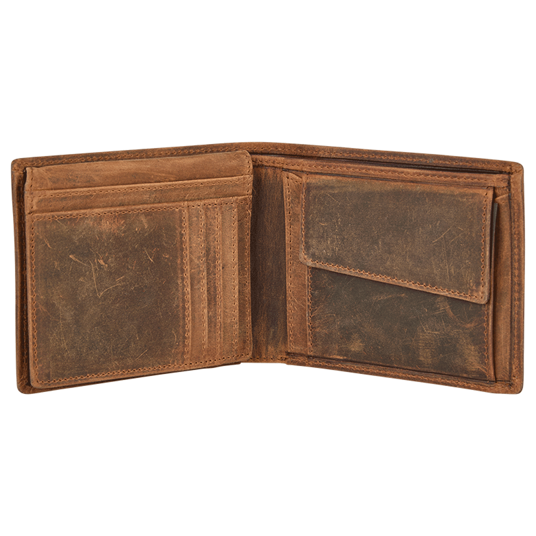 Leather wallet brown