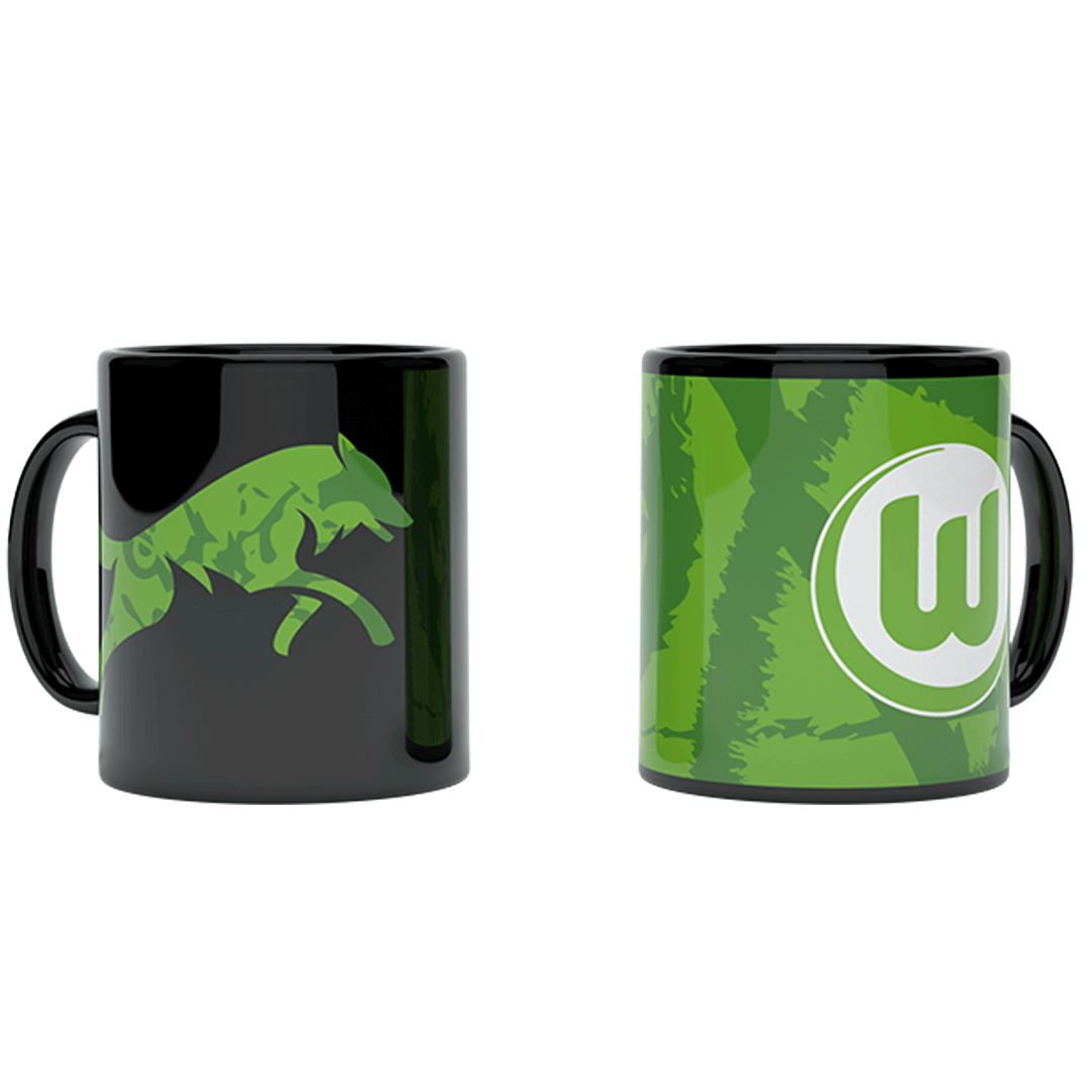 Cup magic mug "Wölfe"