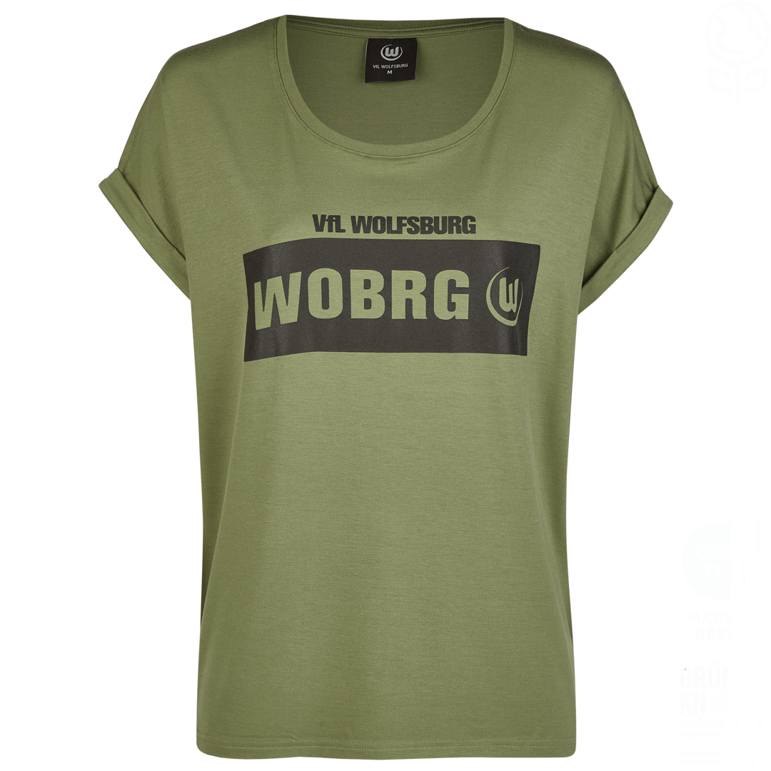 T-Shirt WOBRG oliv Frauen