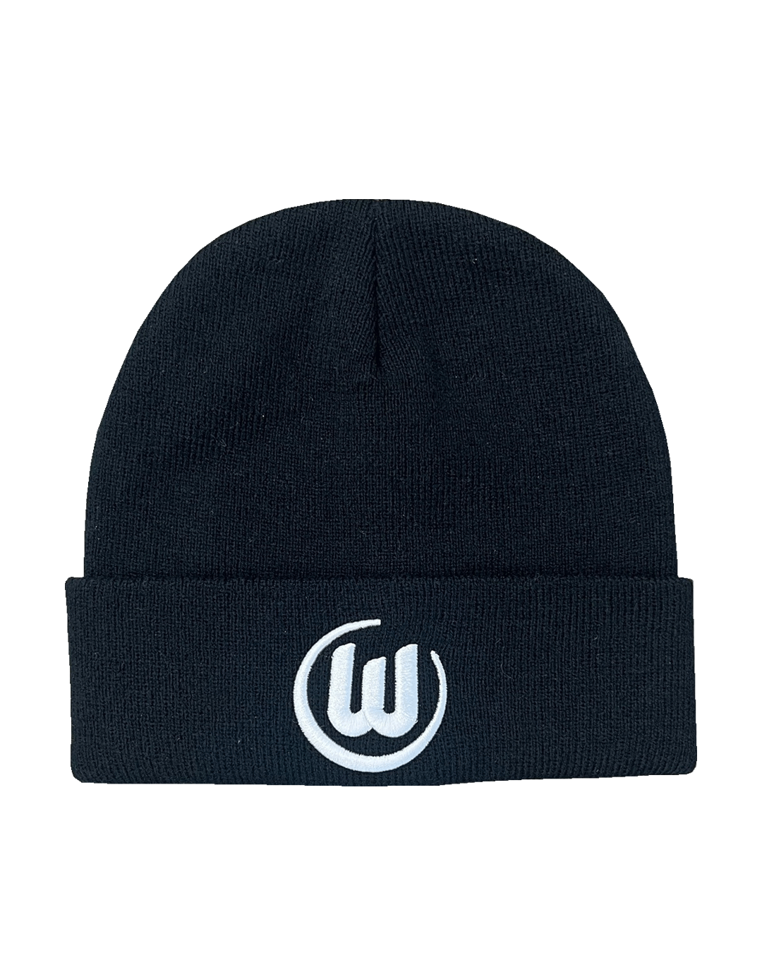 Knitted hat logo black kids