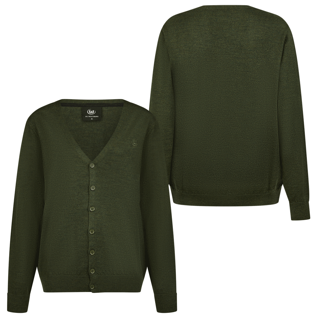 Cardigan business olive green