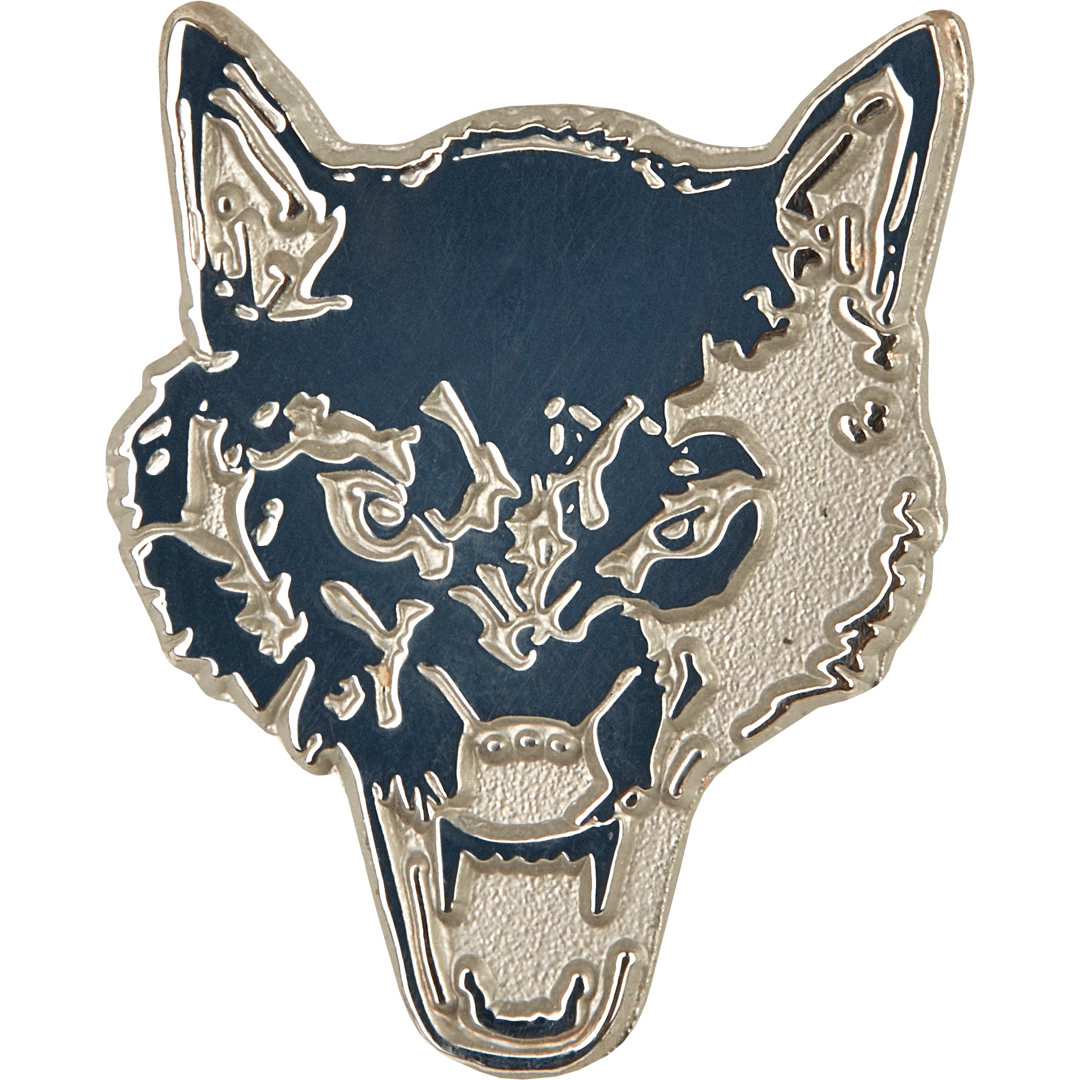 Pin wolf's head Pin wolf's head