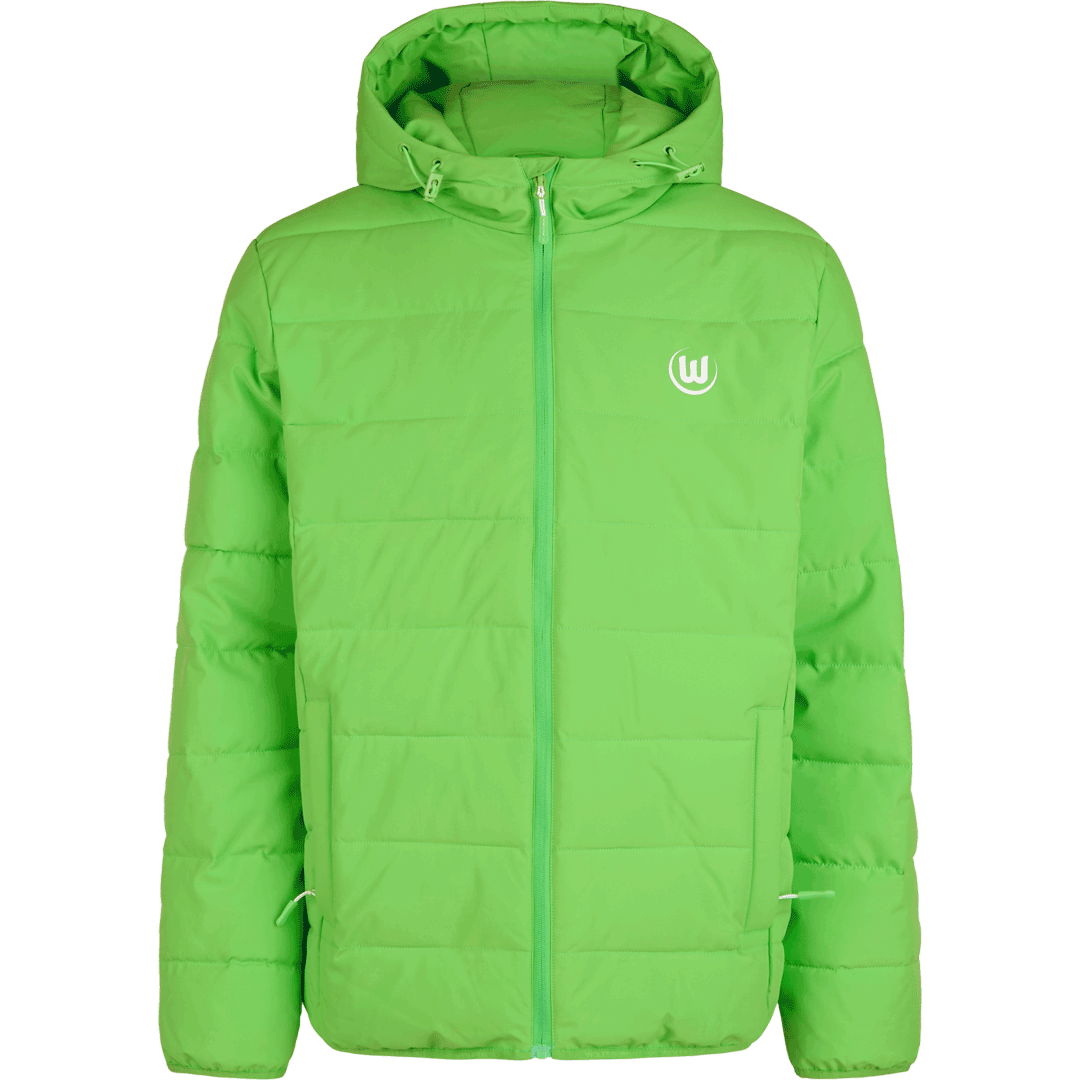 Quilted jacket VfL logo green