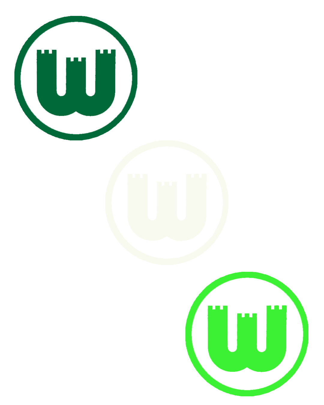 Aufkleber Zinnenwappen 3er-Set