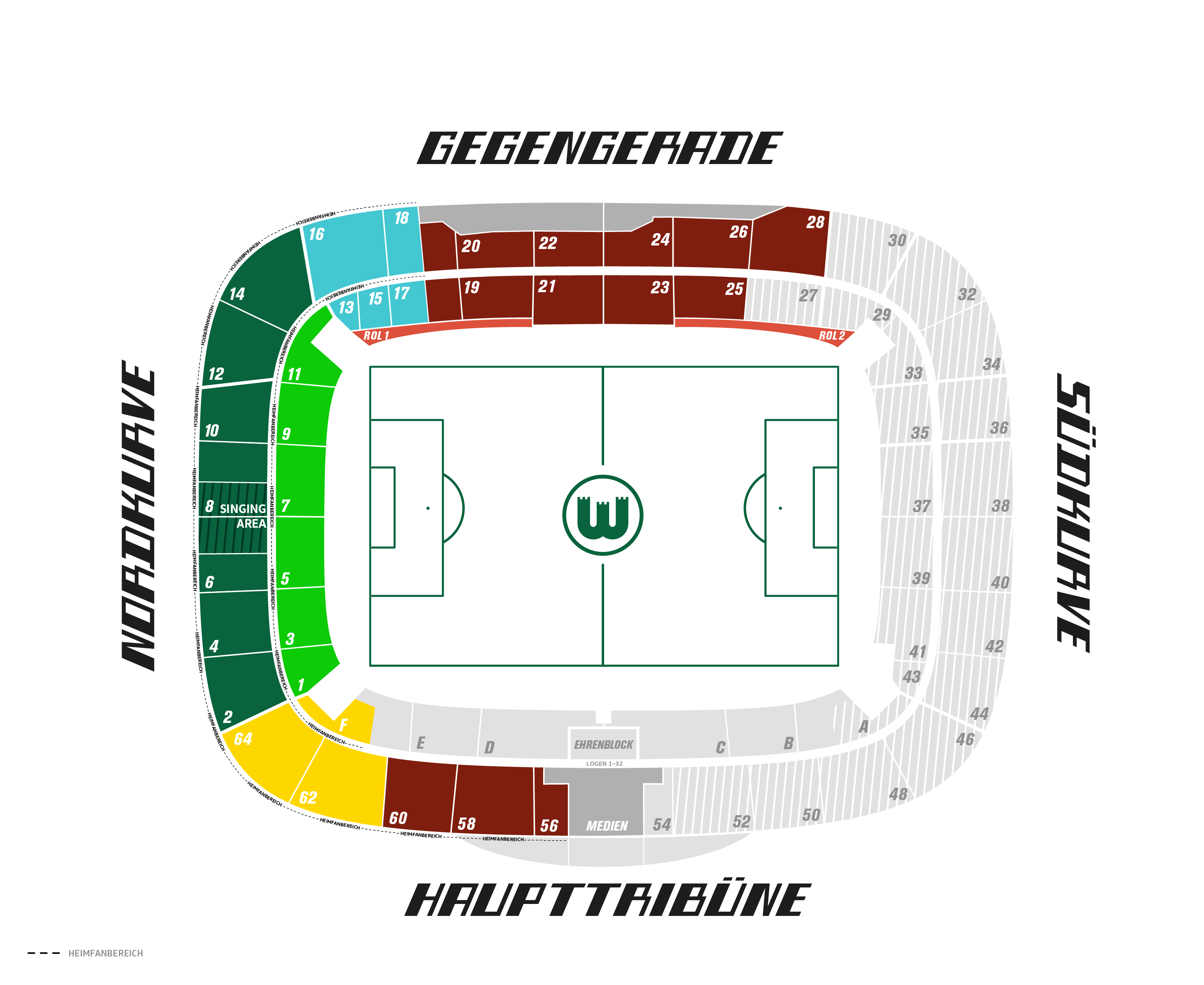 Stadionplan VfL Arena